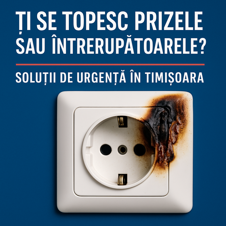 Ilustrație pentru Ti se topesc prizele sau întrerupătoarele? Soluții de urgență în Timișoara